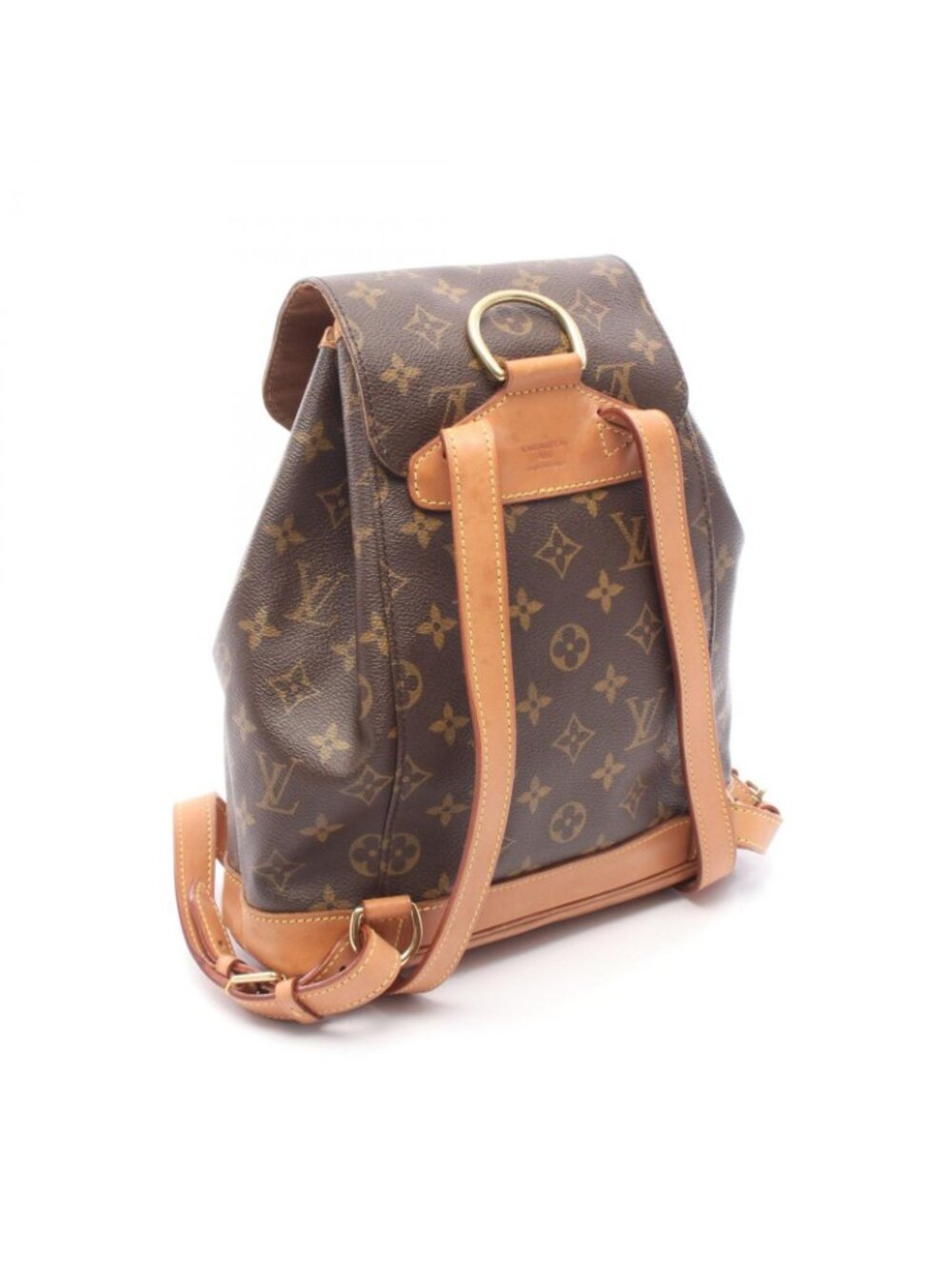 ★SOLD★ Louis Vuitton Backpack Montsouris MM Canvas Leather - Picture 2 of 12